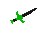 Poisoned Black throwing knife