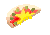 Half pineapple Pizza